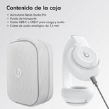 Beats Studio Pro - Auriculares inalámbricos Bluetooth con cancelación de Ruido - Audio Espacial Personalizado, compatibilidad con Apple y Android - Blanco Mate