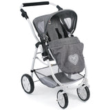 Bayer Chic 2000 637 76 Carrito Emotion All in, 3 en 1 de muñecas, Jeans Gris, de 3 a 6 años.