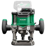 HiKOKI Fresadora a batería - 36 V, 50 mm Profundidad de Corte, Pinzas de 6 / 8 / 12 mm - Ergonómica, Luz LED, Velocidad Variable, Ajuste Preciso de Profundidad, Bloqueo de Eje y Freno - Con maletín