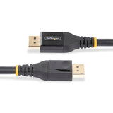 StarTech.com Cable de 10m DisplayPort 1.4 Activo Certificado por VESA - Cable DisplayPort DP8K con HBR3 - HDR10 - MST - DSC 1.2 - HDCP 2.2-8K 60Hz - 4K 120Hz - Cable DP 1.4 (DP14A-10M-DP-CABLE)