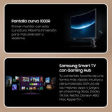 SAMSUNG LS32BG652EUXEN Monitor Odyssey G6 Curvo 32'' con resolución QHD y tasa de refresco de 240 Hz,1 ms, DisplayHDR 600,QHD (2560x1440) FreeSync Premium Pro