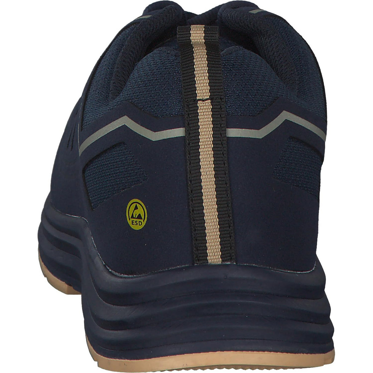 Skechers Malad II, Zapatos de construcción Hombre, Navy/Tan Textile/Synthetic, 41 EU