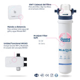 BWT MIXXO Starter Kit "Soft" | filtro de agua premium para grifo | purificador de agua doméstico | sistema filtro de agua innovador | descalcificador compacto bajo fregadero