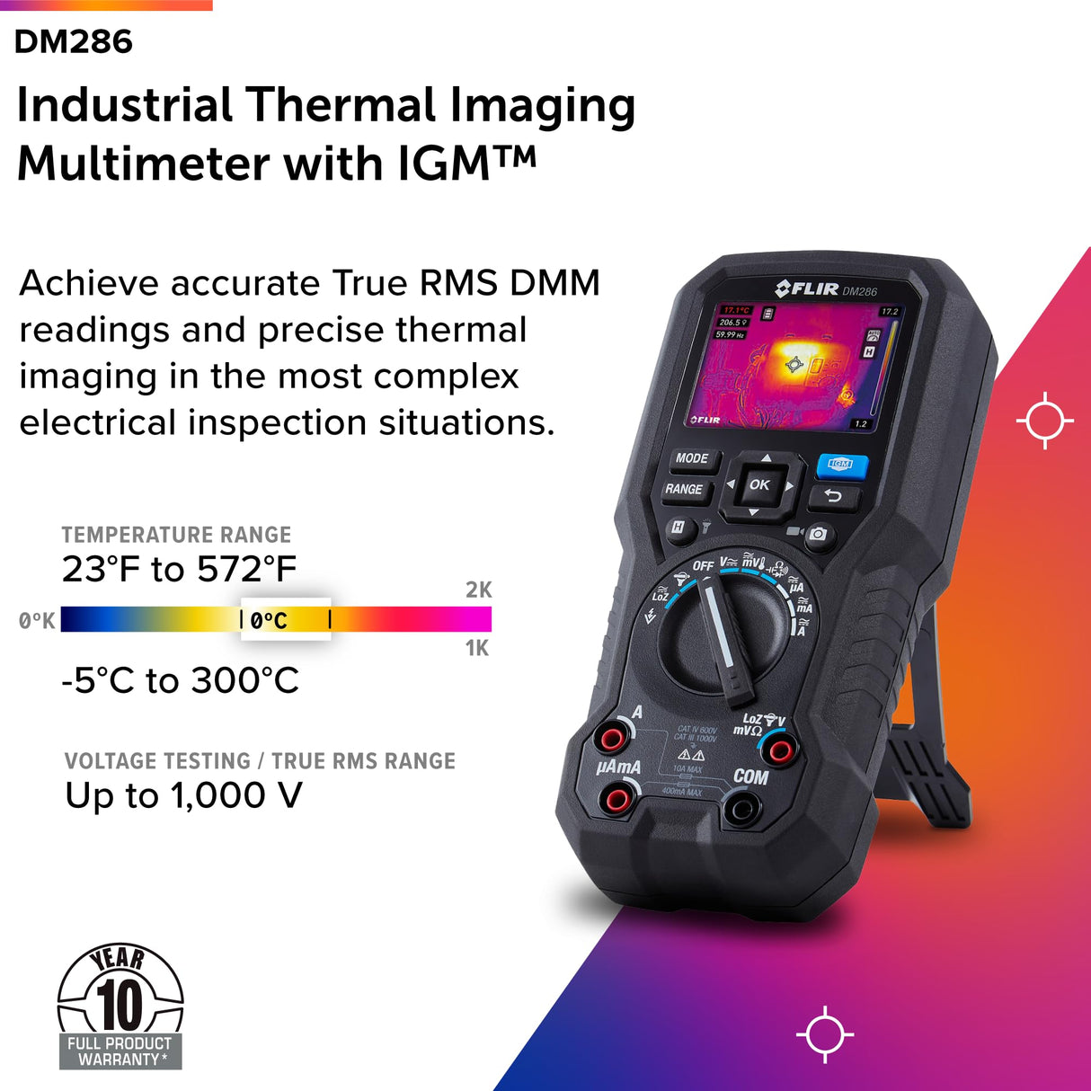FLIR DM286 Industrial Imaging Multimeter with IGM