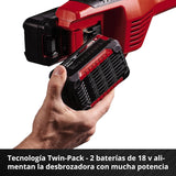 Einhell desbrozadora inalámbrica Agillo - 36/255 BL PXC. 2 x 18 V, sin escobillas, control electrónico de velocidad, hoja de 3 dientes, sistema de bloqueo del eje, sin batería y cargador