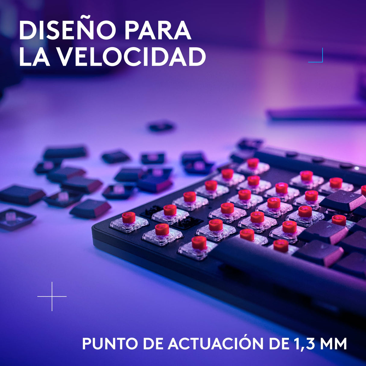 Logitech G G515 Lightspeed TKL de Perfil bajo Teclado para Gaming inalámbrico, RGB LIGHTSYNC, diseño Fino sin Teclado numérico, Teclas de PBT, interruptores mecánicos táctiles, QWERTY Español - Negro