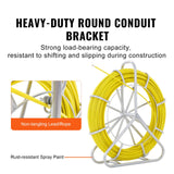 VEVOR Rodder - Cable de fibra de vidrio (130 m, 4,5 T, 6 mm, radio de curvatura, fibra de vidrio, con jaula y soporte, 150 g/m)