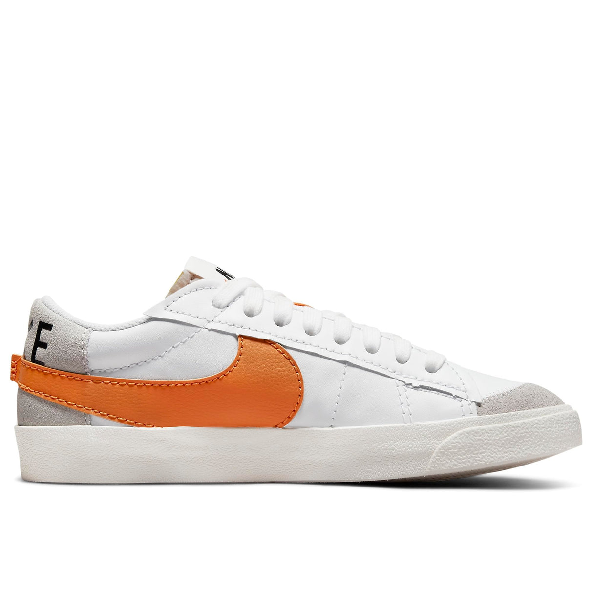 Nike Blazer Low '77 Jumbo, Zapatillas Mujer, White Orange Grey, 41 EU