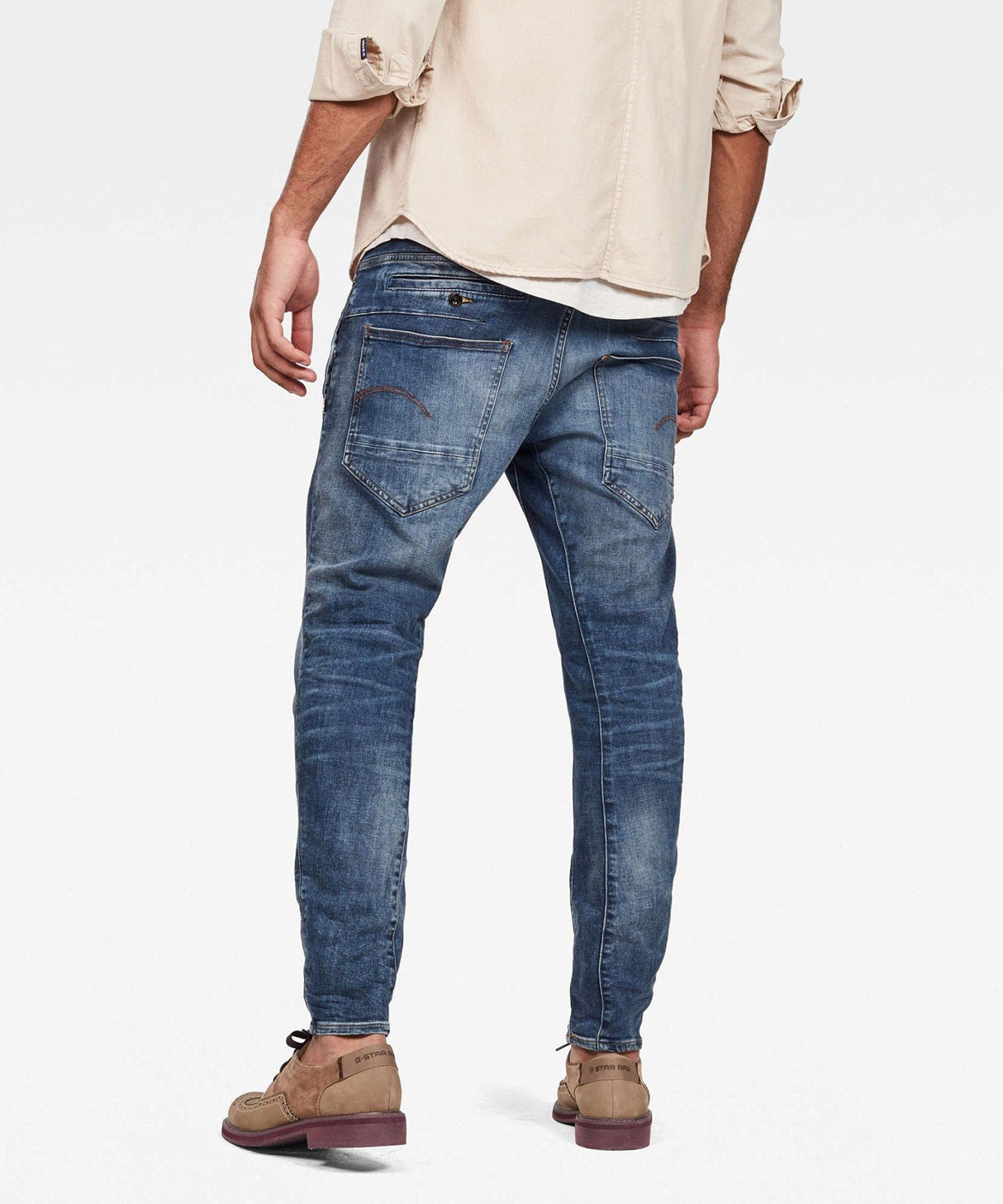 G-STAR Hombres D-Staq 3D Slim Jeans, Azul (Medium Aged D05385-8968-071), 33W / 30L