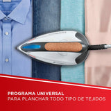 Polti La Vaporella XT100C, Plancha de Vapor con Caldera, 7,5 Bar de Presión, Autonomía Ilimitada, 1,4 L de Capacidad, Potencia 2350 W, Pulso de Vapor 500g, Blanco y Turquesa