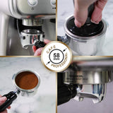 Breville Barista Max máquina de café expreso, totalmente automática con molinillo integrado y bomba italiana de 15 bares [VCF126X]
