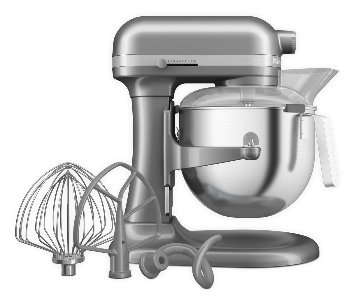 KitchenAid HEAVY DUTY BATIDORA AMASADORA CON BOL ELEVABLE DE 6,6L - PLATA MOLDEADO 5KSM70JPXECU