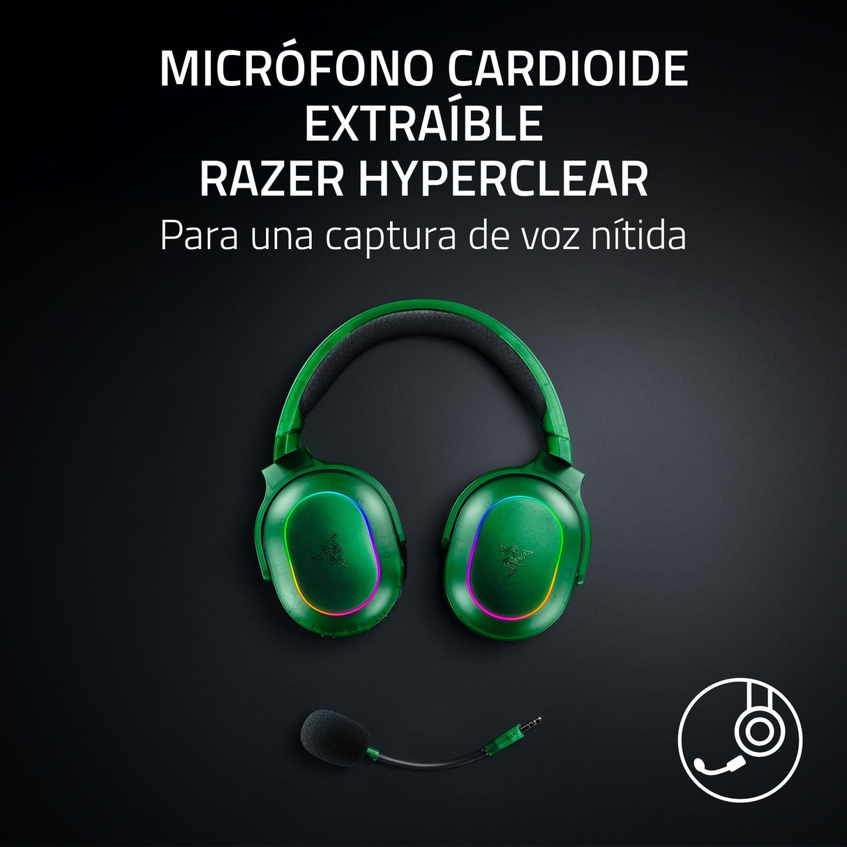 Razer Barracuda X Phantom Green Editon - Auriculares inalámbricos para Juegos multiplataforma (285 g, Controlador Triforce de 40 mm, HyperSpeed inalámbrico Dual y Bluetooth) Phantom Green