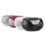ONECONCEPT Groovie Boombox - Reproductor de música portátil (Reproductor de CD, MP3)