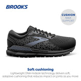 Brooks Addiction Gts 15, Zapatillas para Correr Hombre, Black Black Ebony, 42.5 EU
