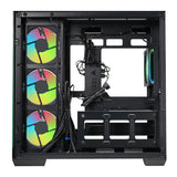 Itek Case Dark Cave AKU - Gaming Tower - ATX - 4x12cm ARGB Fan - USB3 & Type-C- Pared Lateral y Frontal de Vidrio Templado