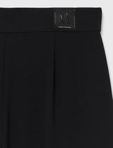 Armani Exchange Icon Project, Sustainable, Logo Patch Pantalones, Negro, Altoa única para Mujer