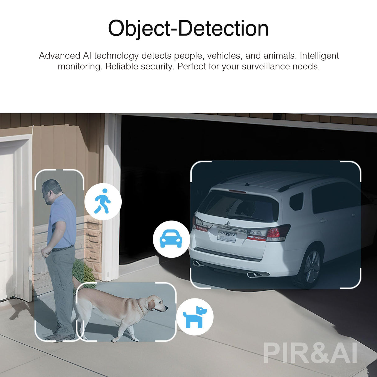 INSTAR IN-9408 2K+ PoE Negro - cámara de vigilancia LAN/PoE con Inteligencia Artificial - cámara Exterior Resistente a la Intemperie - Power Over Ethernet IEEE 802.3af - HomeKit - PIR - RTSP