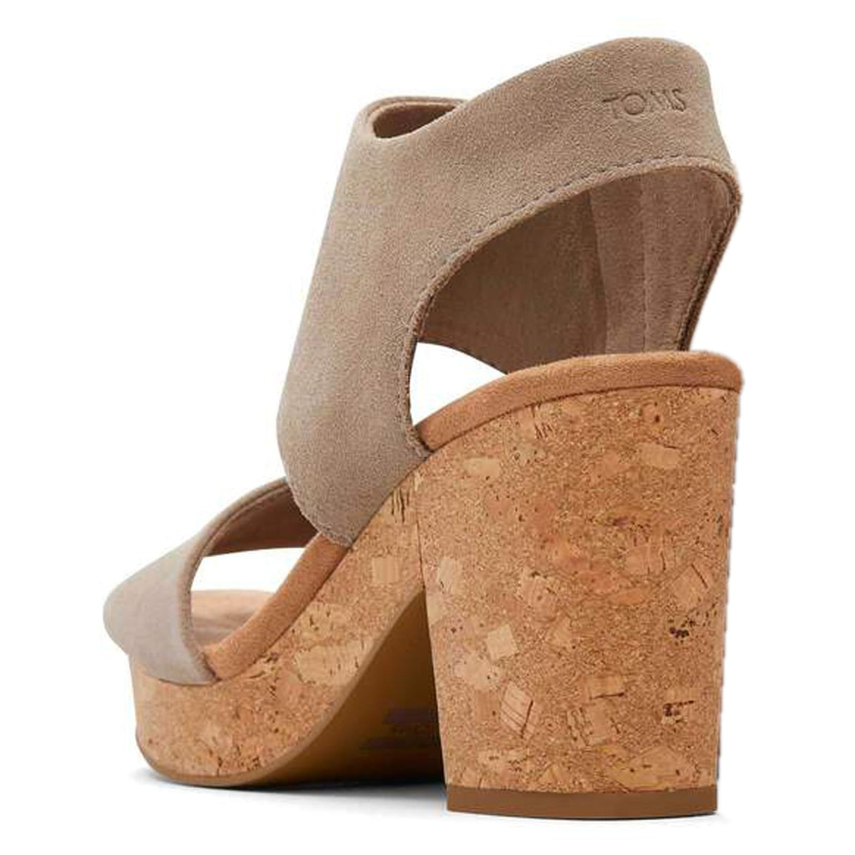 TOMS Majorca Platform, Sandalia con talón Mujer, Dune Suede, 38.5 EU