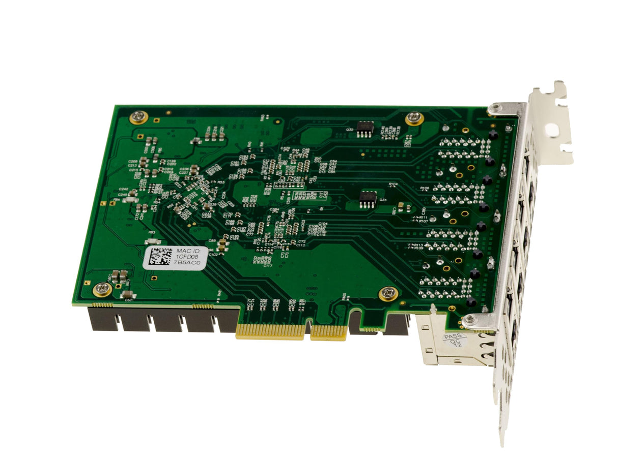 Kalea-INFORMATIQUE 8 Puertos LAN Gigabit Ethernet en Ranura PCIe x4 con Conectores 10/100/1000 RJ45 con chipset Intel I350 Tarjeta controladora de Red PCI Express