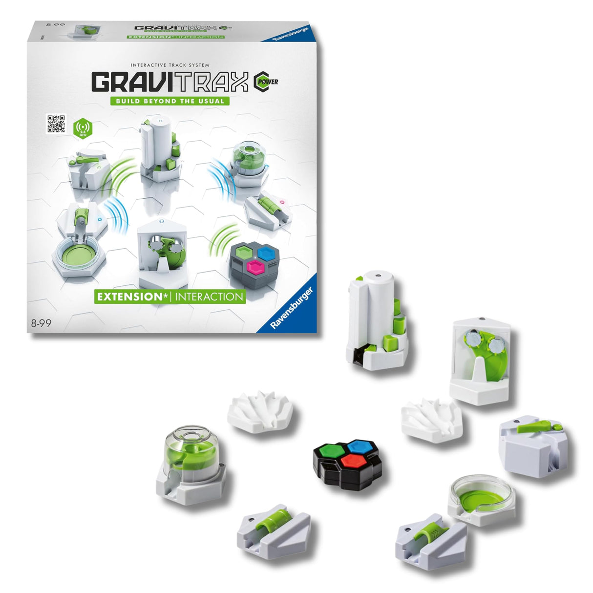 Ravensburger - Gravitrax Power Interaction | Circuito Canicas con 11 Piezas | Rompecabezas Niños con Canicas | Juegos para Niños De 8 Años | Juegos Mesa Compatibles con Todos Los Gravitrax