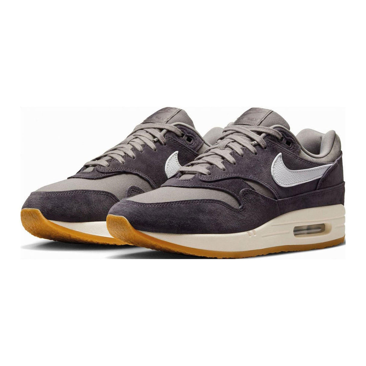 Nike Air MAX 1, Zapatillas Hombre, Gris Oscuro Gris Blanco, 38 EU