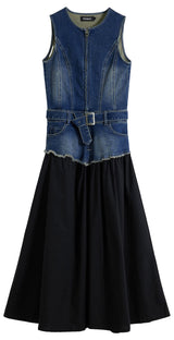Vest_Poplin, 5053 Denim Medium Wash, XS