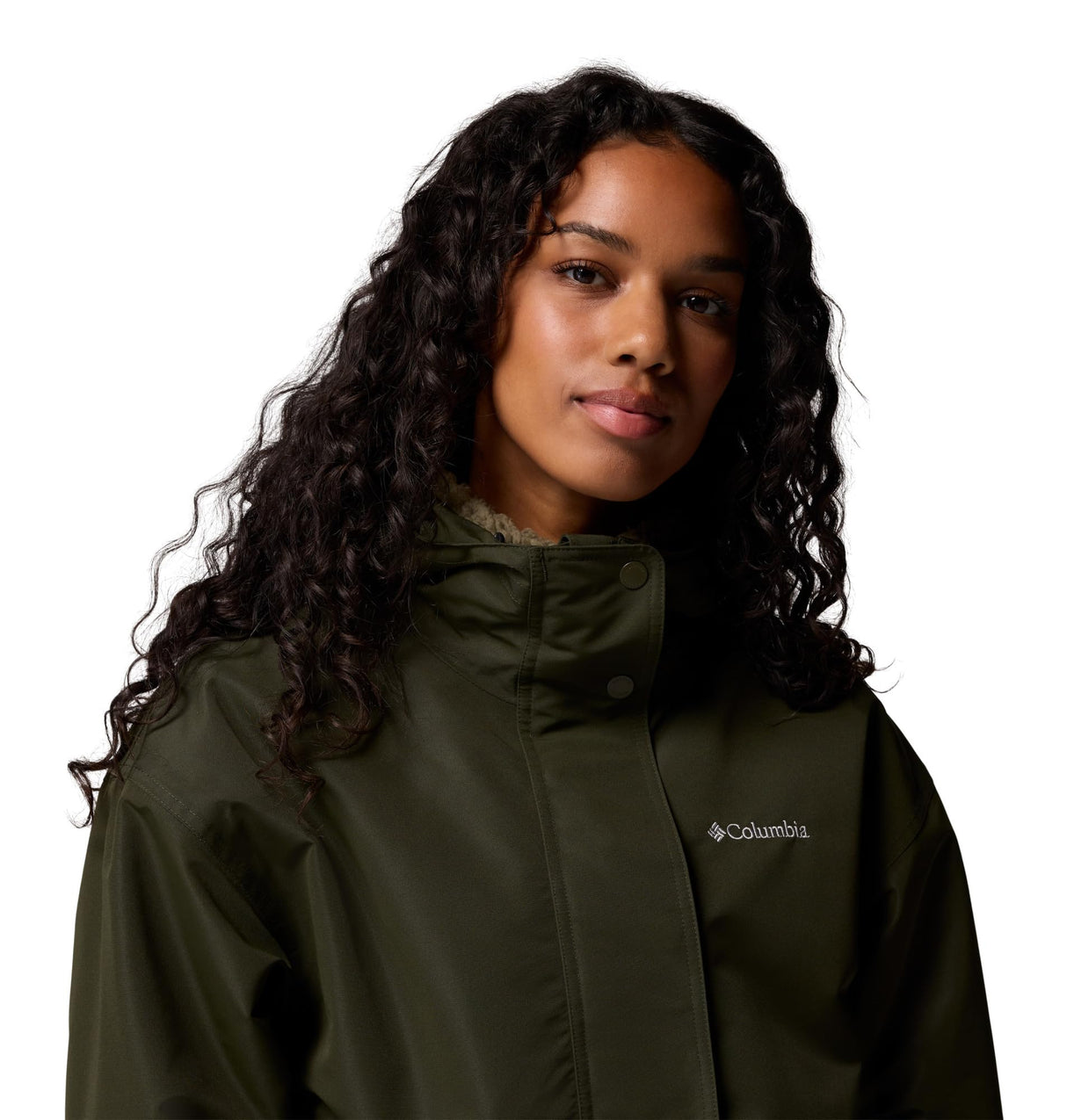 Columbia Drop Ridge II Chaqueta Impermeable 3 en 1, Diseño Dinámico, Reflectante de Calor, Ajuste Personalizable, Sherpa Acogedora, Barrera Impermeable - Mujer