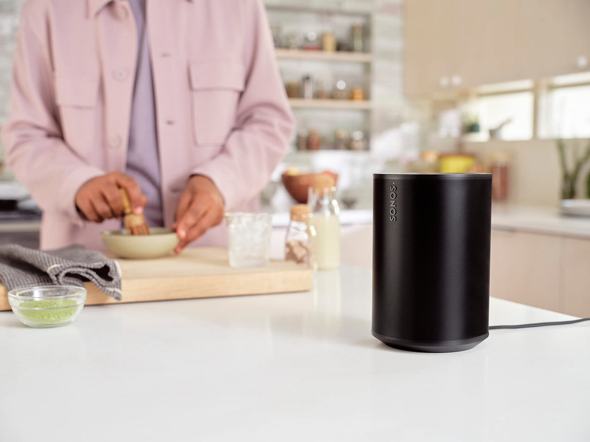 Sonos Era 100 | Altavoz Inteligente con Wi-Fi, Bluetooth, Compatible con Amazon Alexa - Negro