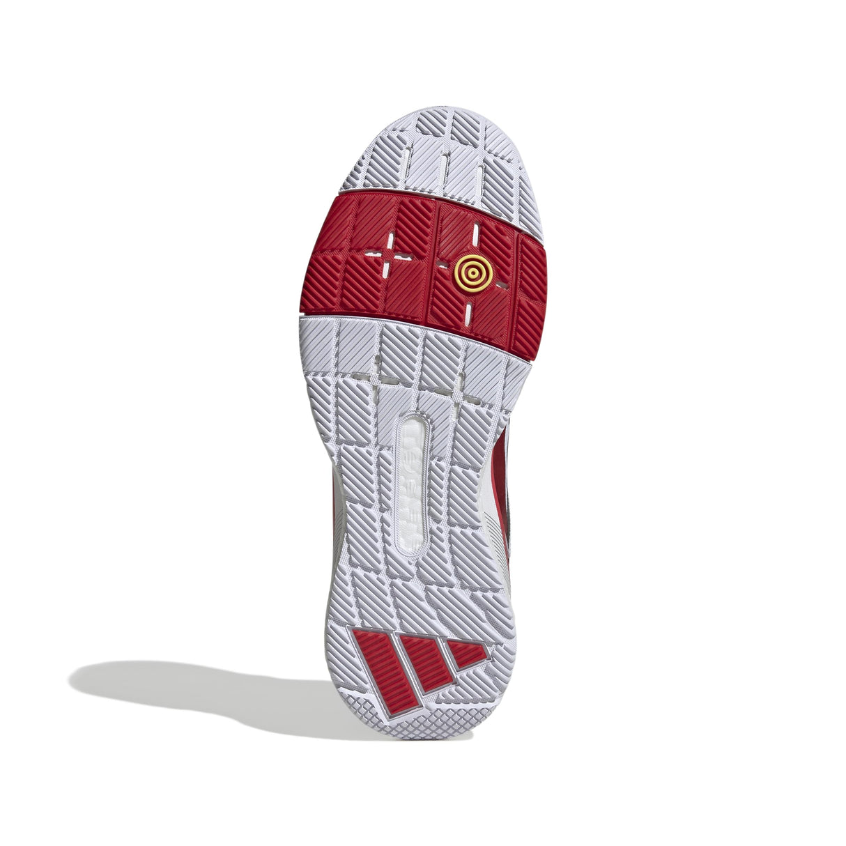 adidas Crazyquick Boost Padel Shoes, Zapatos Hombre, Cloud White/Core Black/Lucid Red, 42 EU