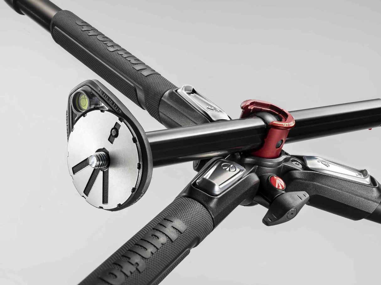 Manfrotto MK190XPRO4-3W - Trípode Completo (4 Secciones, rótula 3 Way, Aluminio) Negro