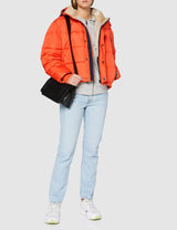 Kings of Indigo Zhenga Chaqueta, Naranja (Burnt Orange 7801), Large para Mujer