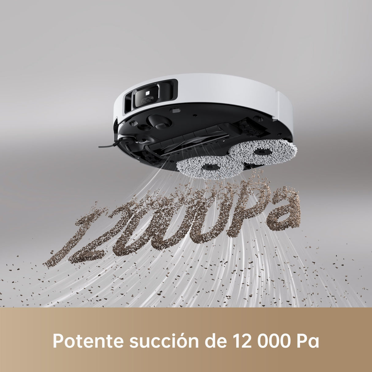 dreame X40 Ultra Complete Robot Aspirador y Fregasuelos, 12.000 Pa Succión, con Mopa Extraíble y Elevable, 70℃ Fregona Autolimpiable, Cepillo Lateral Extensible y Elevable, Detección Suciedad