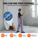 VEVOR Pulverizador de Pintura sin Aire de Eficiencia de 1700 W, 3,5 L/min, 3000 PSI con Diafragma, Carrito y Barra de Extensión, Pulverizador de Pintura para Pulverización Interior y Exterior