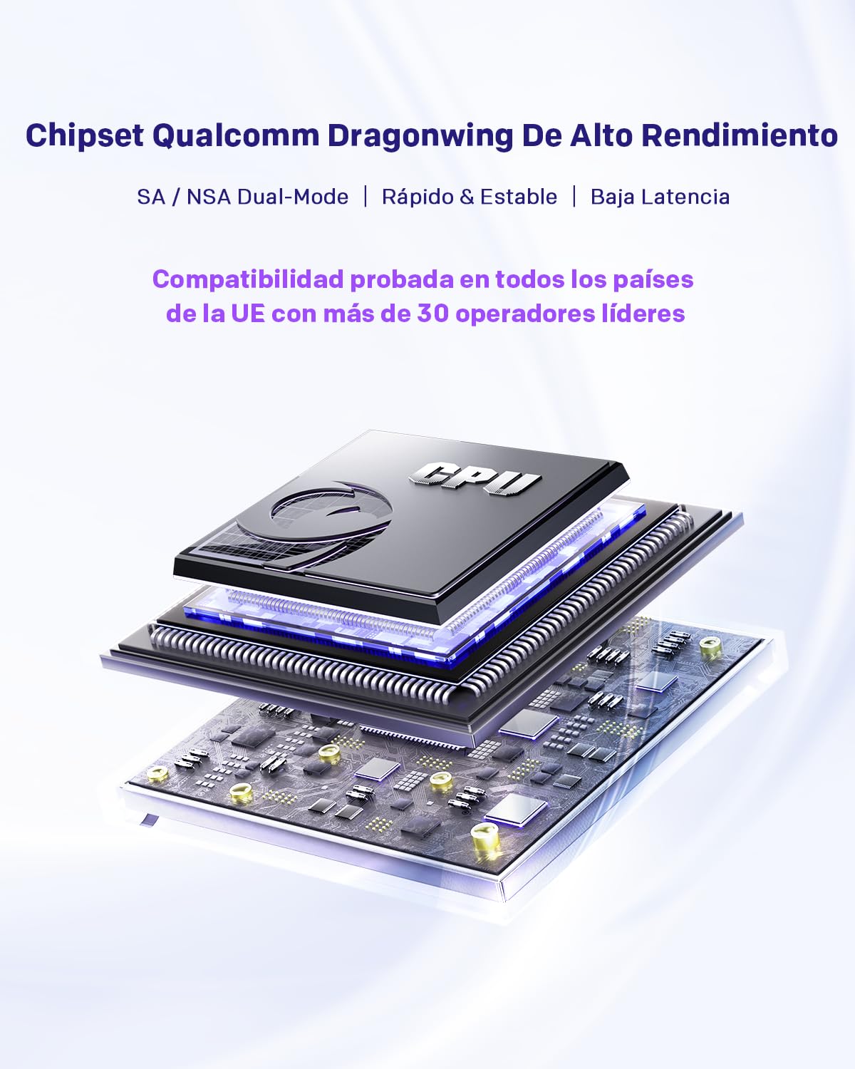 STRONG Router 5G SIM WiFi 6 AX3000 CPE, hasta 3.2 Gbps, 2.5GE WAN/LAN & 1GE LAN, RJ11 VoIP/VoNR, Compatible con Mesh, Chipset Qualcomm (5GROUTERAX3000)