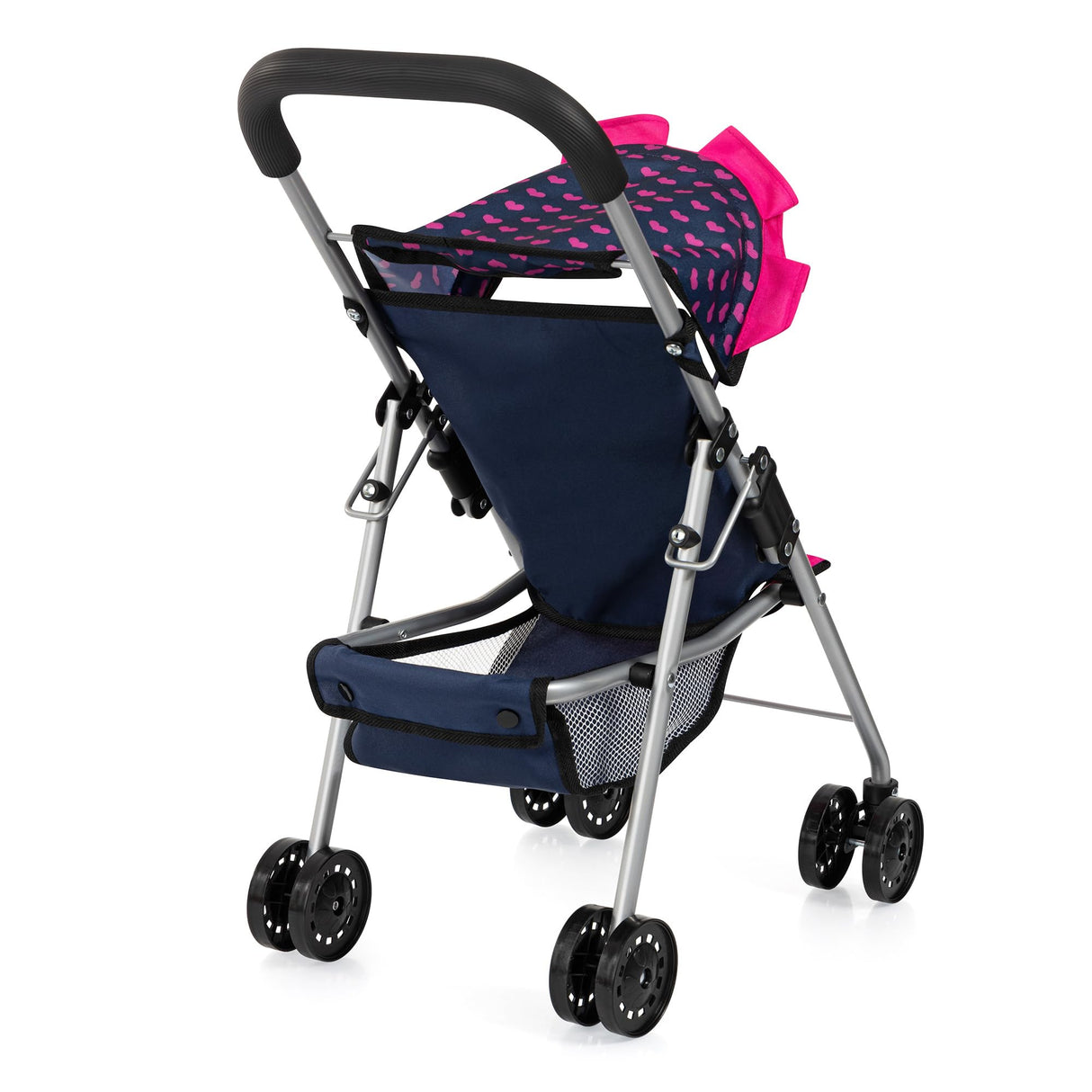 Bayer Design 21554AB Silla de Paseo para muñecas, Plegable, Ruedas Dobles, cinturón de Seguridad, Bolsa, Cambiador, Cuna, Accesorios para muñecas