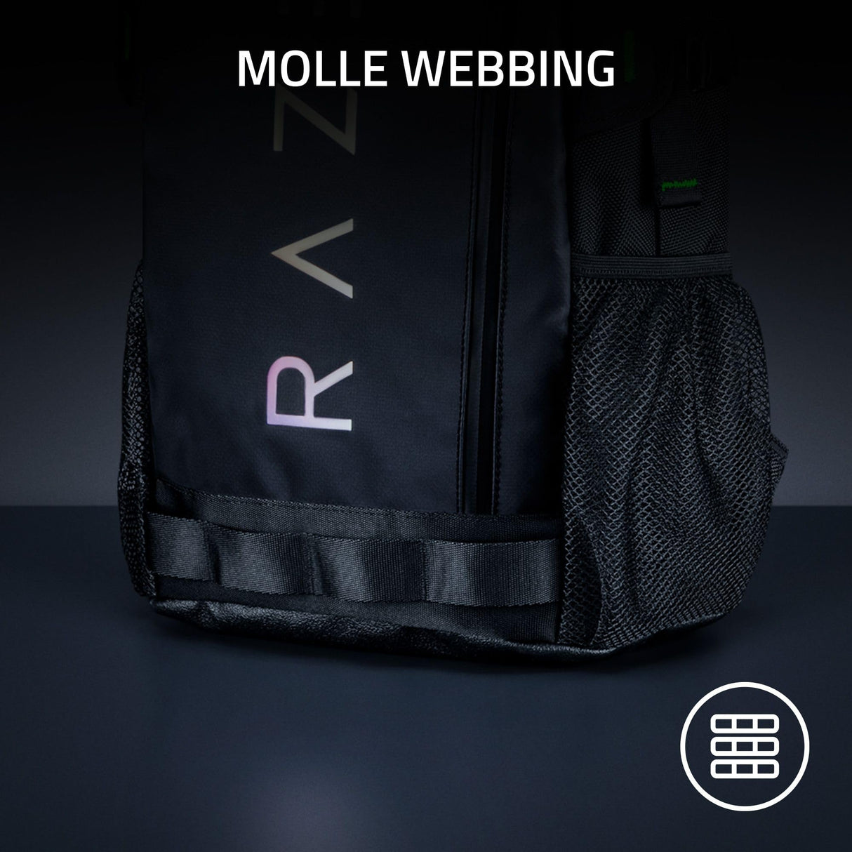 Razer Rogue v3 - Mochila para laptop de 16 pulgadas: exterior resistente al desgarro y al agua, bolsillo lateral de malla para botellas de agua, compartimento dedicado para laptop, se adapta a