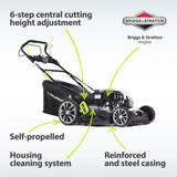 Murray EQ2-300 Cortacésped manual 2 en 1 de 16 pulgadas/41 cm a Gasolina, con Motor 300E Briggs & Stratton