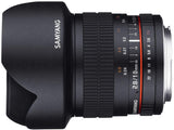 Samyang F1120409101 - Objetivo fotográfico DSLR para Micro Cuatro Tercios (Distancia Focal Fija 10mm, Apertura f/2.8-22 ED AS NCS CS), Negro
