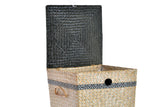 CESTA ROPA SET 3 FIBRA POLIESTER 37X37X50 BOHO