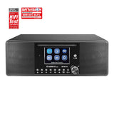 Albrecht DR 895 - Kit Compacto CD Dab+/FM/Internet/CD 27895, Color Negro con Pantalla a Color de 4", música estéreo y Podcast, USB, Control de la aplicación