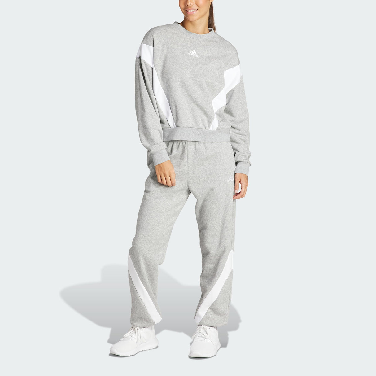 adidas Mujer Laziday Track Suit, Medium Grey Heather, L