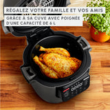 Moulinex Multicook Fry - Multicocina y aire freidora (12 programas, 6 L, gris, espátula incluida YY5553FB