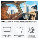 Garmin dēzl LGV1020, GPS para camión con Pantalla Brillante de 10'', Información de tráfico en Tiempo Real, Voz y Asistencia al Conductor, Rutas Personalizadas, Mapas de EU, Alertas meteorológicas