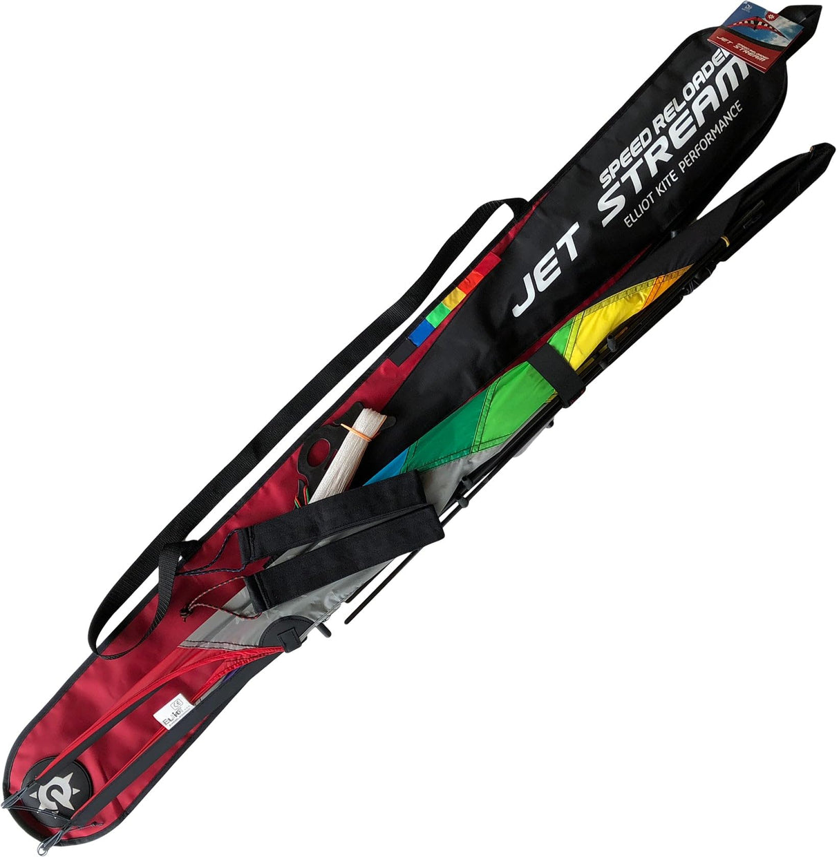 Elliot- Jet Stream, Large (JETSTR_GRainbow/Blue)