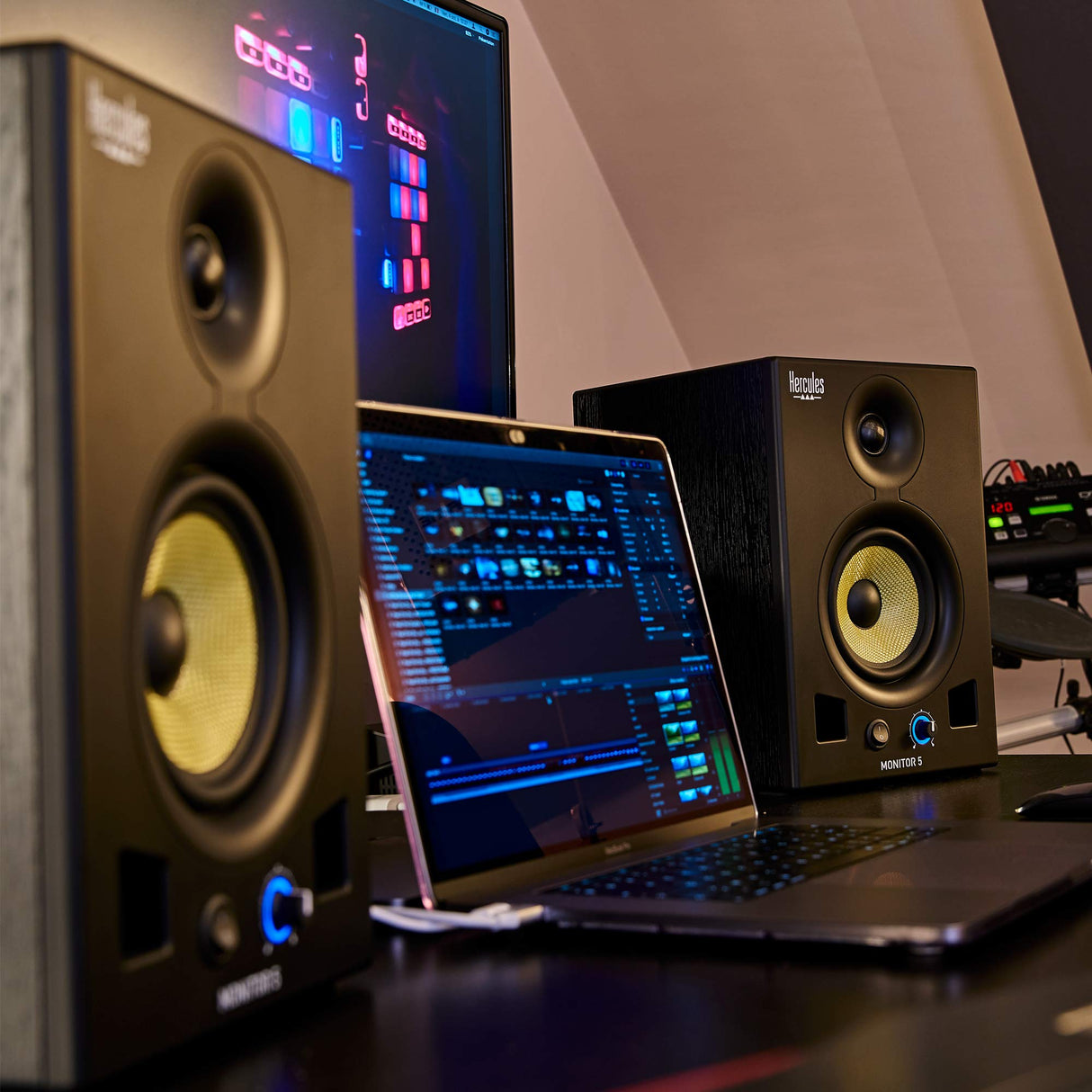 Hercules Monitor 5 - Monitores de audio activos 2 x 80 watts RMS