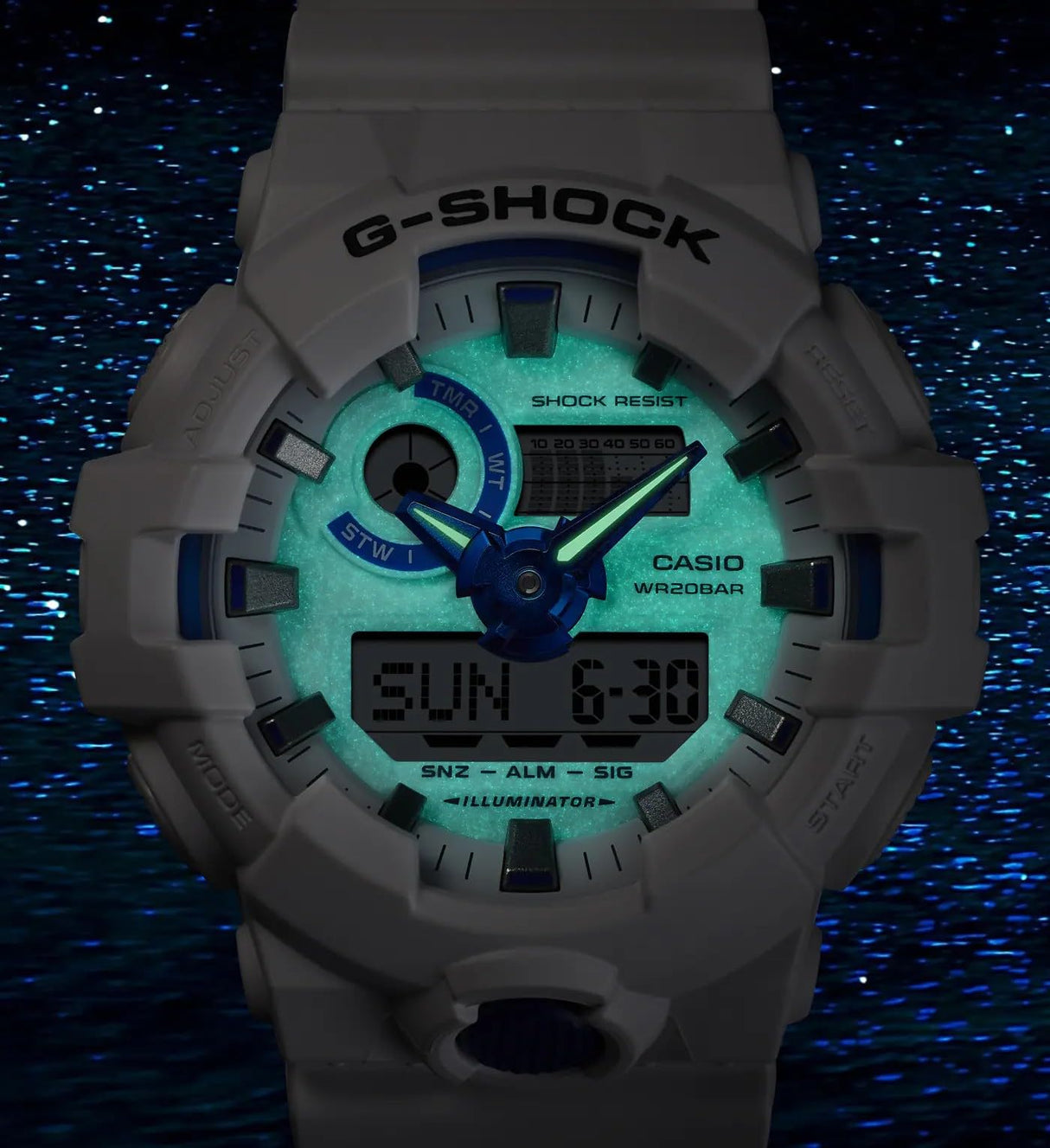 Casio Reloj Análogico-Digital para Hombre de Cuarzo con Correa en Plástico GA-700HDS-7AER