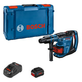 Bosch Professional BITURBO GBH 18V-40 C - Martillo perforador a batería (Brushless, 18V, 9,0 J, Ø máx. hormigón 40 mm, SDS max, 2 baterías ProCORE 5.5Ah, en XL-BOXX)