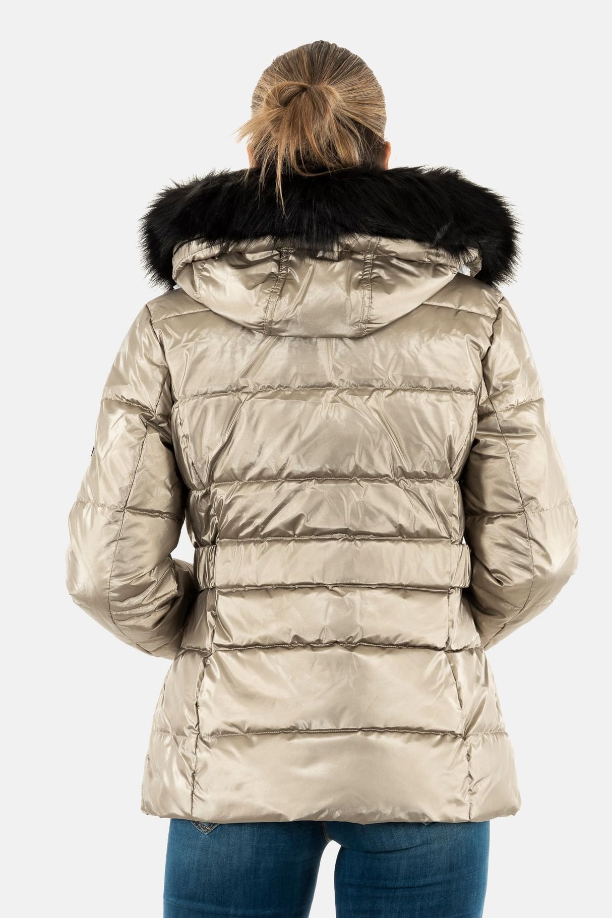 Morgan 242-geliam Chaqueta de Plumas, Mordoré, 36 para Mujer