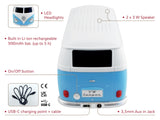 Brisa VW Collection - Altavoz portátil Bluetooth inalámbrico Volkswagen T1 Camper Bus (Escala: 1:20/Bus Clásico/Azul)